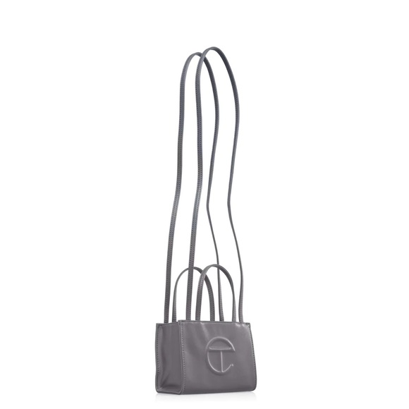 SOLD Authentic Telfar Vegan Leather Small Grey Shopping Bag - Picture 7 of 9